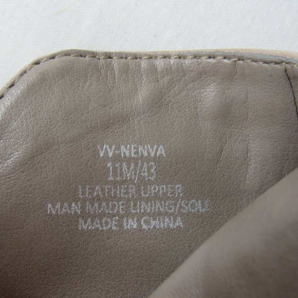 Vince Camuto NENVA Taupe Leather Shootie Booties Block Heel Women's 11 - Picture 9 of 10